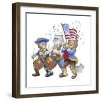 Revolutionary Cats-Bill Bell-Framed Giclee Print