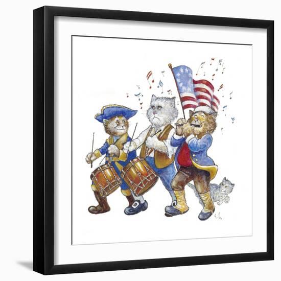 Revolutionary Cats-Bill Bell-Framed Giclee Print