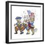 Revolutionary Cats-Bill Bell-Framed Giclee Print