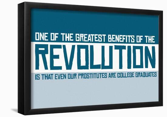 Revolutionary Education Banner-null-Framed Poster