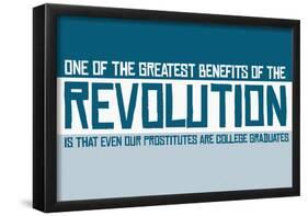 Revolutionary Education Banner-null-Framed Poster