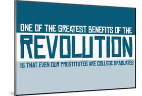 Revolutionary Education Banner-null-Mounted Poster