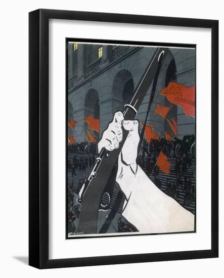 Revolutionary Poster-null-Framed Art Print