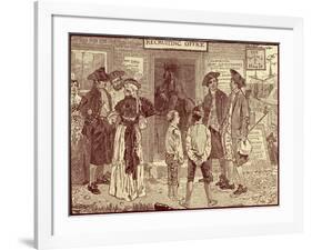 Revolutionary recruiting office, Connecticut-Howard Pyle-Framed Giclee Print