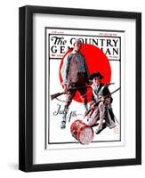 "Revolutionary Soldiers," Country Gentleman Cover, July 4, 1925-William Meade Prince-Framed Giclee Print