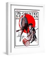 "Revolutionary Soldiers," Country Gentleman Cover, July 4, 1925-William Meade Prince-Framed Giclee Print