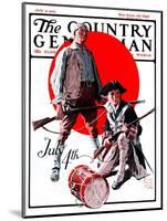 "Revolutionary Soldiers," Country Gentleman Cover, July 4, 1925-William Meade Prince-Mounted Giclee Print