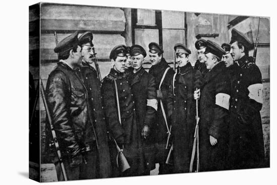 Revolutionary Students after the February Revolution, Russia, 1917-null-Stretched Canvas