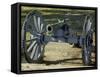 Revolutionary War French Cannon Called the Fox, Yorktown Battlefield, Virginia-null-Framed Stretched Canvas