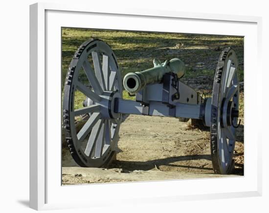 Revolutionary War French Cannon Called the Fox, Yorktown Battlefield, Virginia-null-Framed Photographic Print