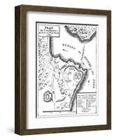 Revolutionary War Map-null-Framed Giclee Print