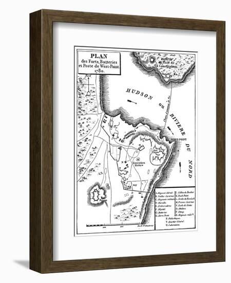 Revolutionary War Map-null-Framed Giclee Print