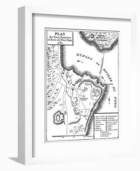 Revolutionary War Map-null-Framed Giclee Print