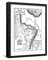 Revolutionary War Map-null-Framed Giclee Print