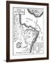 Revolutionary War Map-null-Framed Giclee Print