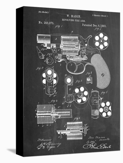 Revolver Firearm Patent-null-Stretched Canvas