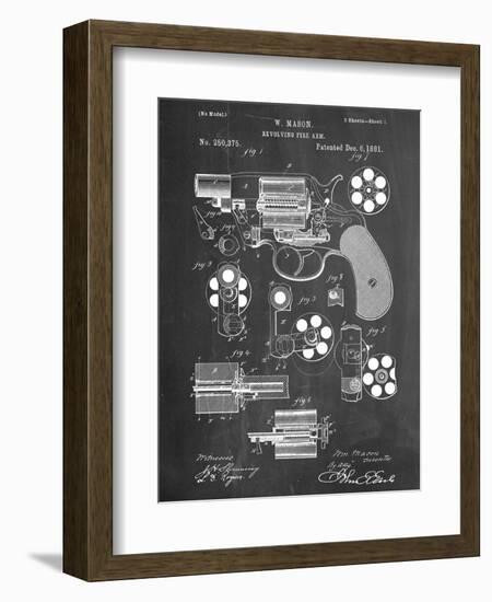 Revolver Firearm Patent-null-Framed Art Print