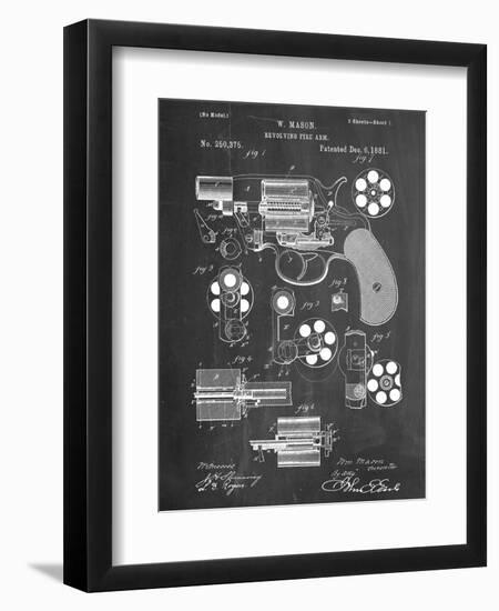 Revolver Firearm Patent-null-Framed Art Print