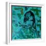 Revolver Greens-Abstract Graffiti-Framed Giclee Print