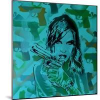 Revolver Greens-Abstract Graffiti-Mounted Giclee Print