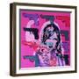 Revolver Pinks-Abstract Graffiti-Framed Giclee Print