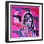 Revolver Pinks-Abstract Graffiti-Framed Giclee Print