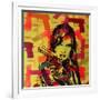 Revolver Yellows-Abstract Graffiti-Framed Giclee Print