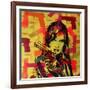 Revolver Yellows-Abstract Graffiti-Framed Giclee Print