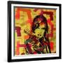 Revolver Yellows-Abstract Graffiti-Framed Giclee Print