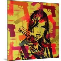 Revolver Yellows-Abstract Graffiti-Mounted Giclee Print