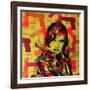 Revolver Yellows-Abstract Graffiti-Framed Giclee Print