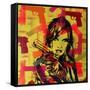 Revolver Yellows-Abstract Graffiti-Framed Stretched Canvas