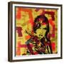 Revolver Yellows-Abstract Graffiti-Framed Giclee Print