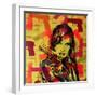 Revolver Yellows-Abstract Graffiti-Framed Giclee Print