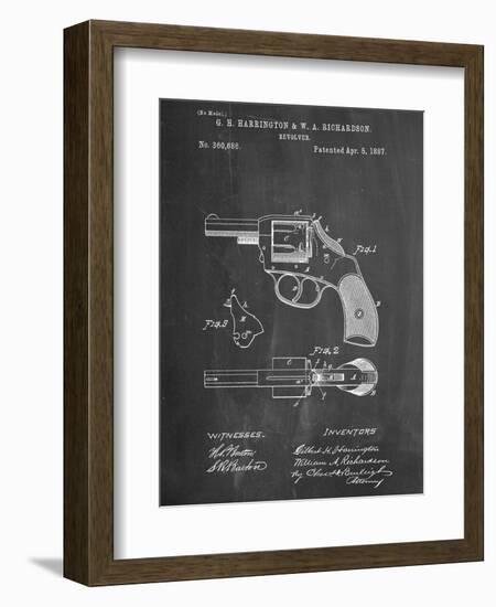 Revolving Firearm Patent-null-Framed Art Print