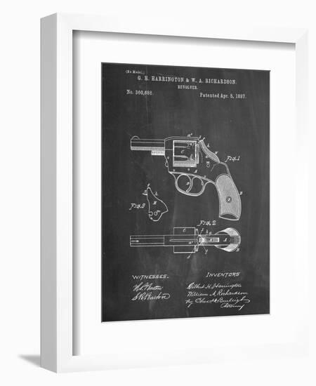 Revolving Firearm Patent-null-Framed Art Print