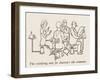 Revolving Table Seat-William Heath Robinson-Framed Art Print