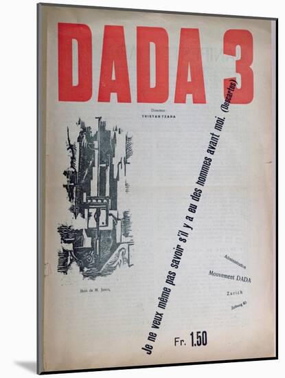 Revue Dada No.3, December 1918 (Colour Litho)-French-Mounted Giclee Print