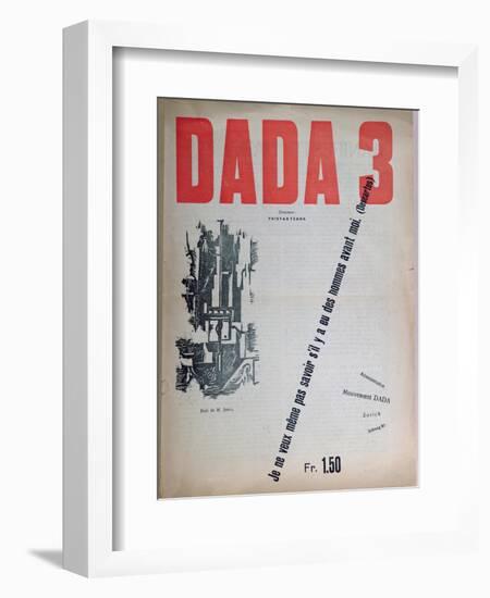 Revue Dada No.3, December 1918 (Colour Litho)-French-Framed Premium Giclee Print