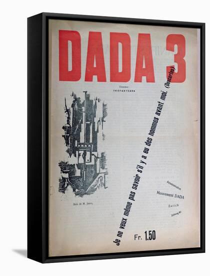 Revue Dada No.3, December 1918 (Colour Litho)-French-Framed Stretched Canvas