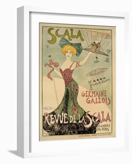 Revue de La Scala Poster, 1901-Maurice Biais-Framed Giclee Print