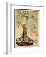 Revue de La Scala Poster, 1901-Maurice Biais-Framed Giclee Print