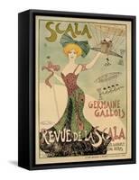 Revue de La Scala Poster, 1901-Maurice Biais-Framed Stretched Canvas