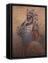 Rewa Warrior - 19th century-Mortimer Ludington Menpes-Framed Stretched Canvas