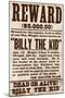 Reward Billy the Kid-null-Mounted Giclee Print