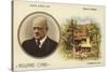 Reward Card with a Portrait of Finnish Composer Jean Sibelius-null-Stretched Canvas