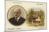 Reward Card with a Portrait of Finnish Composer Jean Sibelius-null-Mounted Giclee Print