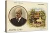 Reward Card with a Portrait of Finnish Composer Jean Sibelius-null-Stretched Canvas