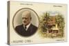 Reward Card with a Portrait of Finnish Composer Jean Sibelius-null-Stretched Canvas