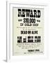 Reward Poster For Belle Starr, c.1882-null-Framed Giclee Print